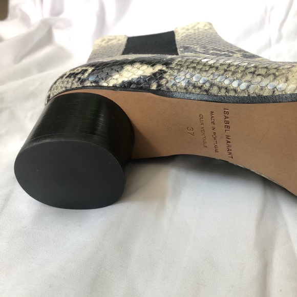 Isabel Marant Python Embossed Danae Boots - 37 / 7 - Picture 5 of 5